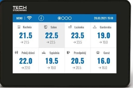 Picture of Tech Tech uniwersalny panel kontrolny M-12 czarny M12BK