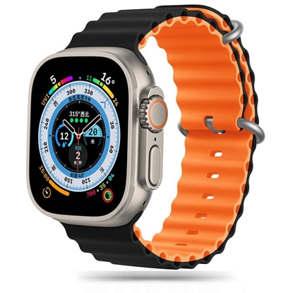 Picture of Tech-Protect Tech-Protect IconBand Pro Strap for Apple Watch 4 / 5 / 6 / 7 / 8 / 9 / SE / Ultra 1 / 2 (42/44/45/49 mm) - Orange-Black