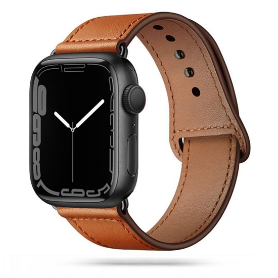 Picture of Tech-Protect Tech-Protect LeatherFit Strap for Apple Watch 4 / 5 / 6 / 7 / 8 / 9 / SE / Ultra 1 / 2 (42/44/45/49 mm) - Brown