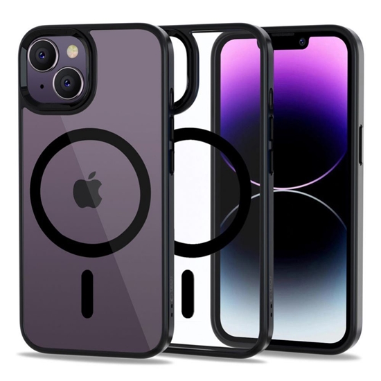 Picture of Tech-Protect Tech-Protect MagMat MagSafe iPhone 14 Case - Clear Black