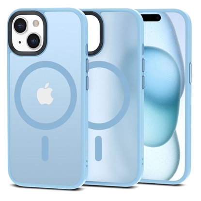 Attēls no Tech-Protect Tech-Protect MagMat MagSafe iPhone 15 Case - Matte Blue