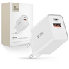 Изображение Tech-Protect Tech-Protect NC30W USB-C PD 30W / USB-A QC 3.0 charger - white