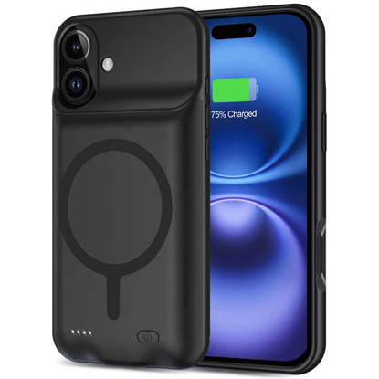 Изображение Tech-Protect Tech-Protect PowerCase MagSafe Case with 7000mAh Powerbank for iPhone 16 - Black