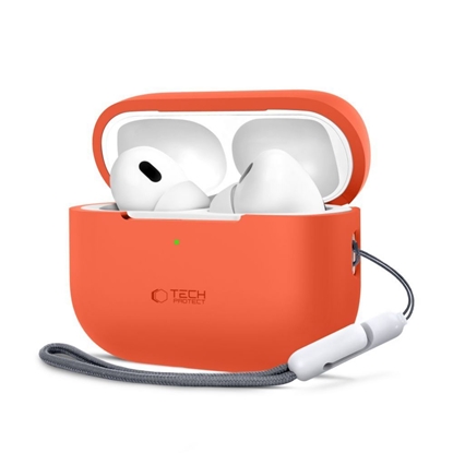 Attēls no Tech-Protect Tech-Protect Silicone Case for Apple AirPods Pro 1 / 2 - Orange