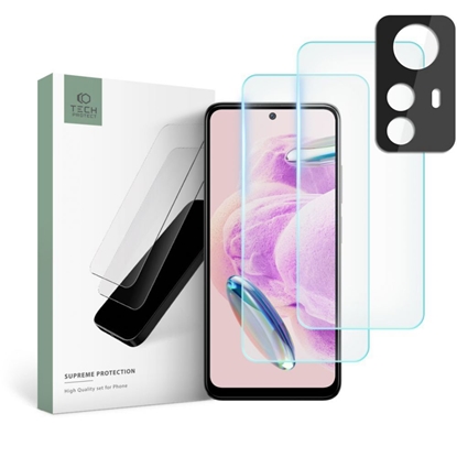Attēls no Tech-Protect Tech-Protect Supreme Set for Xiaomi Redmi Note 12S 2x tempered glass for display / tempered glass for camera