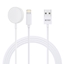 Attēls no Tech-Protect Tech-Protect UltraBoost 2in1 Magnetic Charger with USB-C / Lightning Cables for Apple Watch 1.5m - White