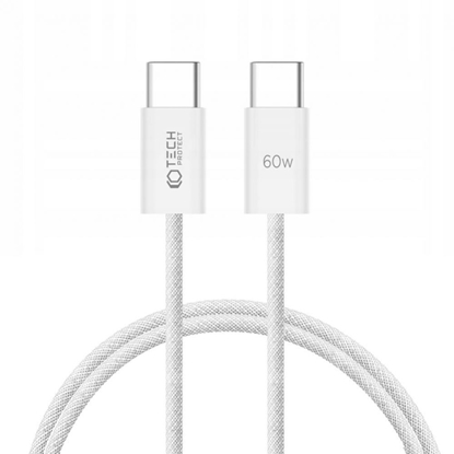 Attēls no Tech-Protect Tech-Protect UltraBoost Classic USB-C / USB-C PD cable 60W 3A 1m - white