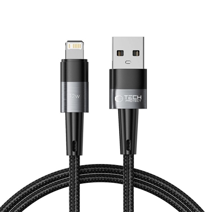 Attēls no Tech-Protect Tech-Protect UltraBoost Lightning / Lightning cable 12W 2.4A 1m - gray
