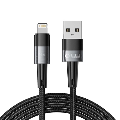Attēls no Tech-Protect Tech-Protect UltraBoost Lightning / Lightning cable 12W 2.4A 2m - gray