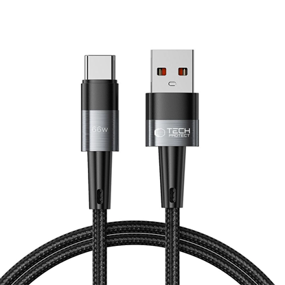 Attēls no Tech-Protect Tech-Protect UltraBoost USB-C / USB-C Cable 66W 6A 1m - Gray