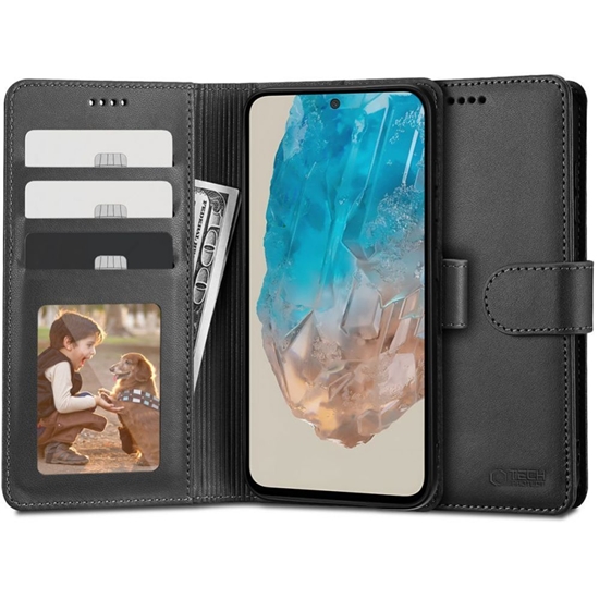 Picture of Tech-Protect Tech-Protect Wallet Case for Samsung Galaxy M35 5G - Black