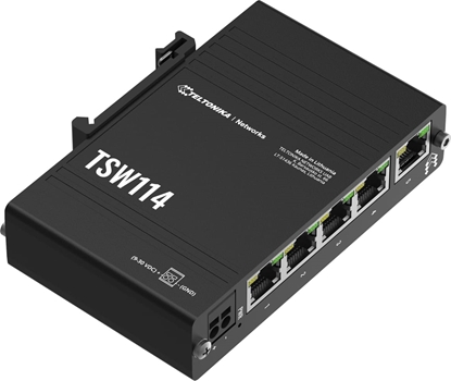Picture of Teltonika TSW114 Gigabit DIN RAIL Switch