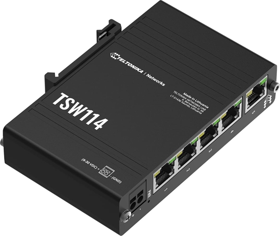 Picture of Teltonika TSW114 Gigabit DIN RAIL Switch