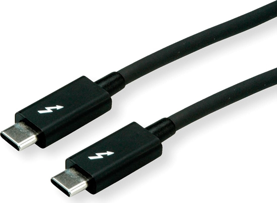 Picture of Thunderbolt™3,  kabelis, 20GBit/s,  5A,  M / M, 2m, melns, Roline