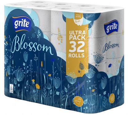Attēls no TOILET PAPER GRITE BLOSSOM WHITE 32PCS