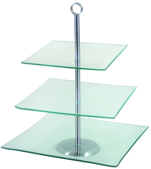 Picture of Trauks servēšanas ar 3 stāviem Laura stikla