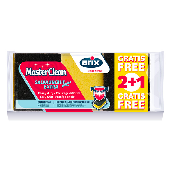 Изображение Trauku tīrāmais sūklis MasterClean 2+1gb (16)