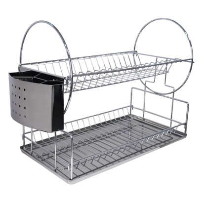 Attēls no Trauku žāvētājs divstāvīgs 50x24x35cm, hromēts