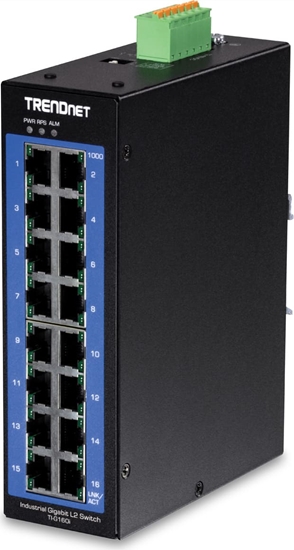 Изображение Trendnet 16-Port Industr. Gigabit L2 Managed DIN-Rail Switch