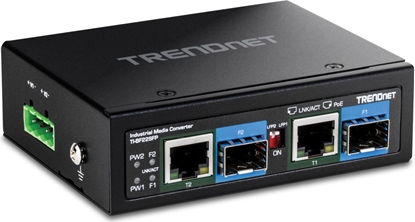 Picture of Trendnet 2-Port Industrial SFP to Gigabit PoE++ Media Conv.