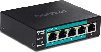 Picture of Trendnet 5-Port Fast Ethernet Long Range PoE+ Switch
