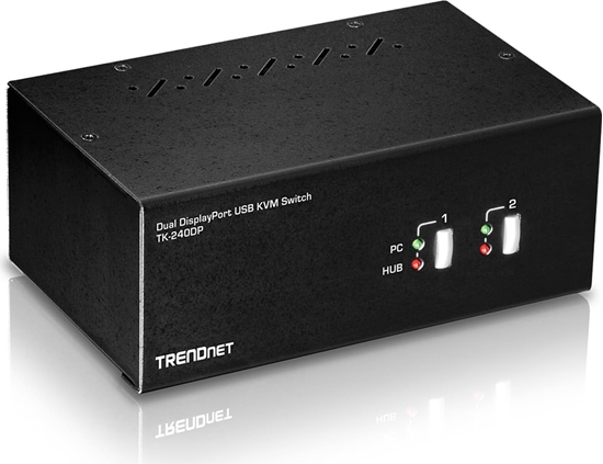Picture of Trendnet KVM 2-Port Displayport Switch mit Audio USB 2.0 Hub