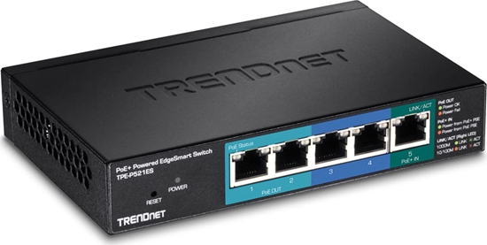 Picture of Trendnet Switch  5-Port Gbit EdgeSmart PoE+ 18 W Metall