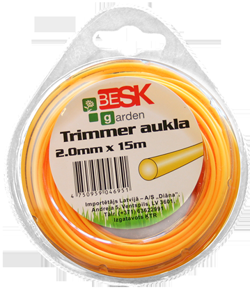 Изображение Trimmera aukla 2.0mm*15m apaļa