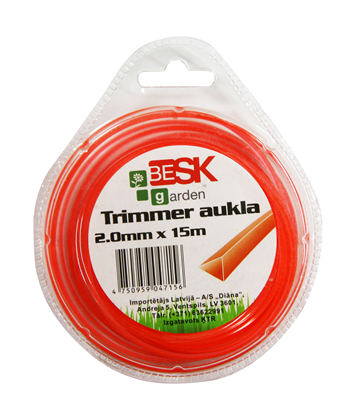Изображение Trimmera aukla 2.0mm*15m trīsstūris