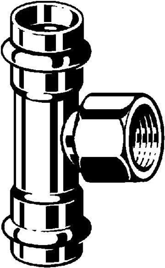 Picture of Trójnik z SC 42 X 3/4 X 42 stal / ocynkowanecznik do rur