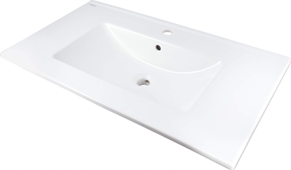 Attēls no Umywalka ceramiczna wpuszczana z miejscem na bateri