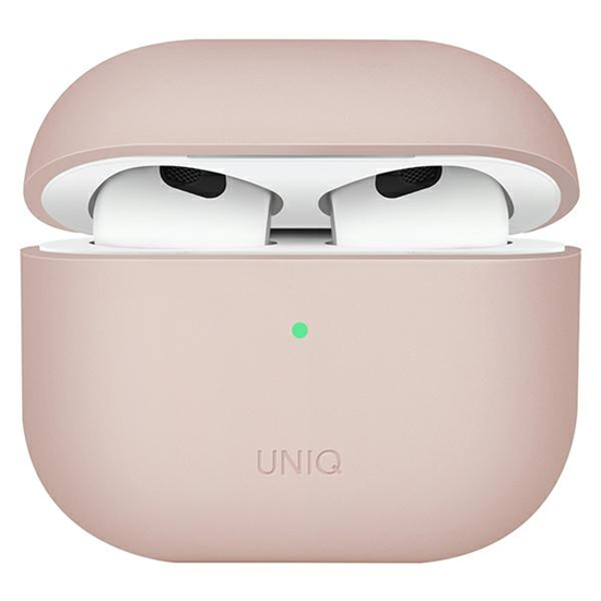 Picture of UNIQ etui Lino AirPods 3 gen. Silicone różowy|blus