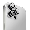 Изображение UNIQ Uniq Optix Aluminum Camera Lens Protector iPhone 16 Pro 6.3" / 16 Pro Max 6.9" sterling silver camera lens glass with applicator