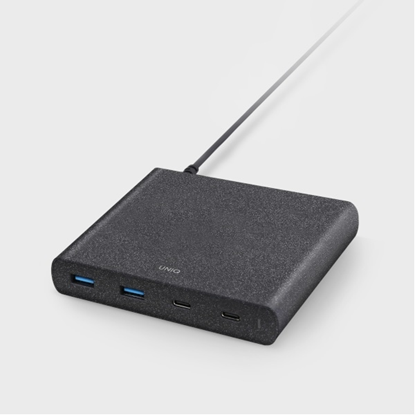 Attēls no Uniq Order. network. HUB Surge 90W black | charcoa