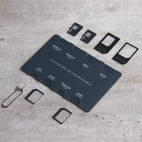 Picture of UNIQ Sim Adapter Traveller Kit 7in1 organizer