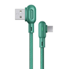 Изображение USAMS Kabel kątowy U57 MicroUSB 1,2m 2A zielony|gr