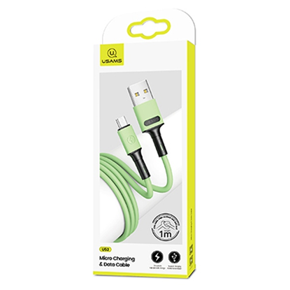 Picture of USAMS Kabel U52 microUSB 2A Fast Charge 1m zielony