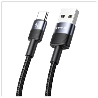 Attēls no USAMS Kabel USB-A na USB-C 3A 1,2m        Aluminum