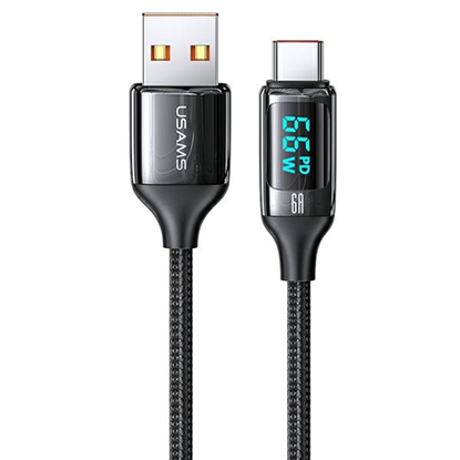 Изображение USAMS U78 USB-C braided cable  1,2 m LED 6A ātrā u