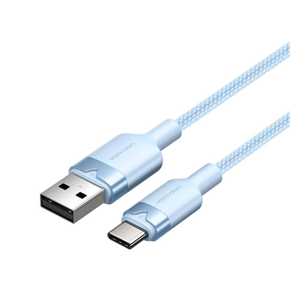 Изображение USB 2.0 A to USB-C 3A cable Vention CTNLF 1M (blue