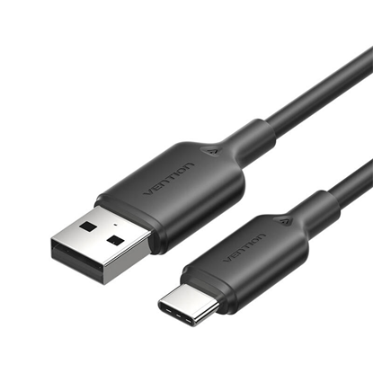 Picture of USB 2.0 A to USB-C 3A cable Vention CTQBF 1M (blac