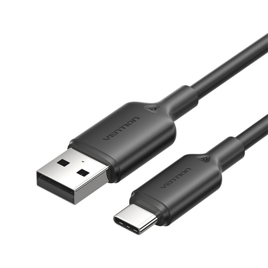 Picture of USB 2.0 A to USB-C 3A cable Vention CTQBF 1M (blac