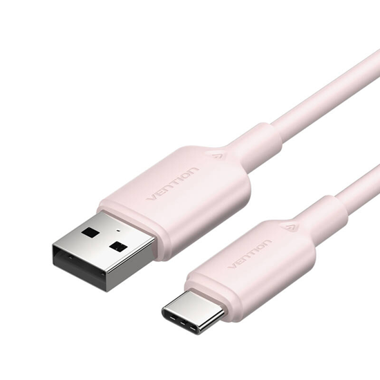 Picture of USB 2.0 A to USB-C 3A cable Vention CTQPH 2M (pink