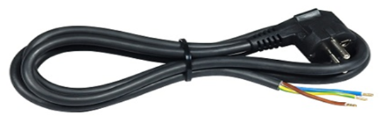 Picture of Vads ar kontaktdakšu 3Gx0.75 1,5m melns