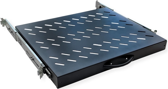 Picture of Value 19" 1U Extendable Sliding Shelf for Cabinets, 420 x 700 mm, max. load 25 kg