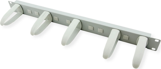 Picture of Value 19" Cable Management plate with Horizontal/Vertical cable rings for Cabinets, grey