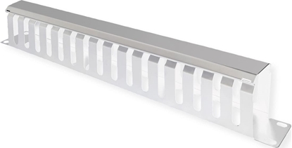 Attēls no Value 19" Front Panel 1U with Patch channel 40 x 80 mm, grey