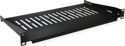 Picture of Value 19"-Fixed Shelf, 485 x 250mm, max. 10 kg, 1U, black