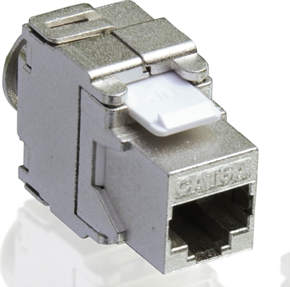 Attēls no Value Cat.6A (Class EA) Keystone, RJ-45, STP, tool-free, silver
