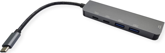 Picture of Value Dockingstation Type C, 1x HDMI 4K60, 2xA USB3.2Gen1, 1xC USB3.2Gen1, 1x PD (Power Delivery)